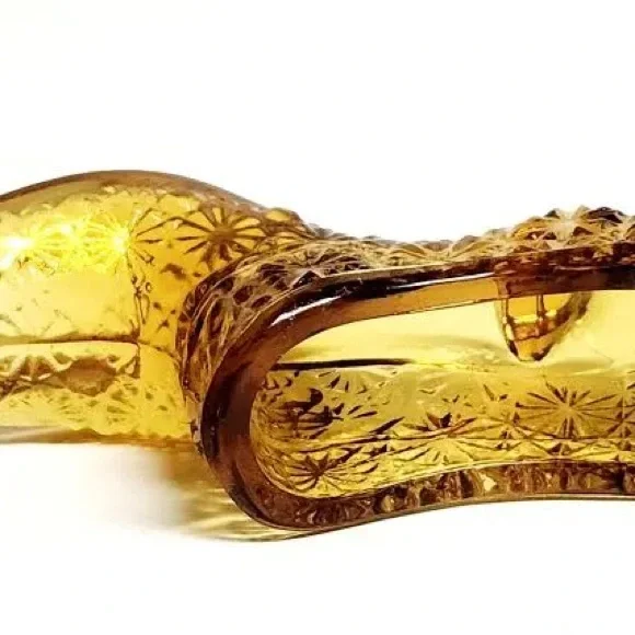 Vintage Amber Glass Shoe - Picture 6 of 6